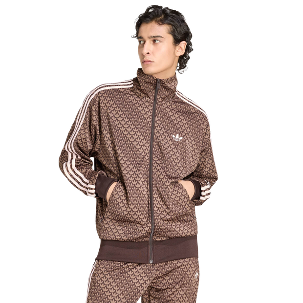 Adidas Firebird Men Tracksuits - Brown - Size M - Poly Mesh
