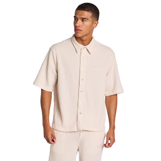 Future Past Flower Uomo - Magliette Beige - Taglia M - French Terry di cotone M