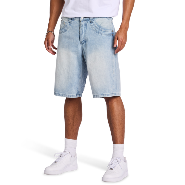Project X Paris Drop Denim Double P Uomo - Pantaloncini Blu - Taglia XS - Twill di Cotone