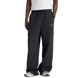 Uomo Pantaloni - New Balance Trackside Fleece Pant - Black-Castlerock