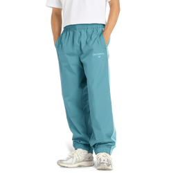 Herren Hosen - New Balance Trackside Woven Pant - Big Teal-White