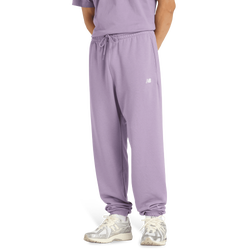 Herren Hosen - New Balance Sport Essentials French Terry Jogger - Candied Violet-White