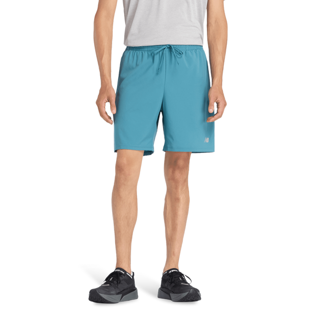 New Balance Sport Essential Short 7inch Korte Broeken Heren - Teal - Maat S - Poly Jersey