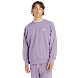 Uomo Sweatshirts - New Balance Sport Essentials French Terry Crew - Candied Violet-Nb 103 White
