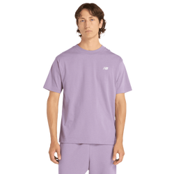 Herren T-Shirts - New Balance Sport Essentials Cotton Tee - Candied Violet-White