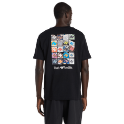 Herren T-Shirts - New Balance N Collage Tee - Black-Black