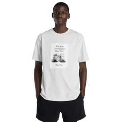 Herren T-Shirts - New Balance 574 Ad Tee - Ash Heather Multi-Ash Heather Multi