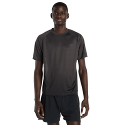 Herren T-Shirts - New Balance Viz-tech Run Tee - Black-Black Reflective