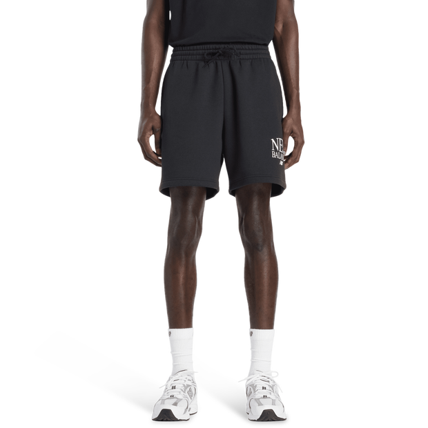 New Balance fleece Men Shorts - Black - Size S - Cotton Jersey