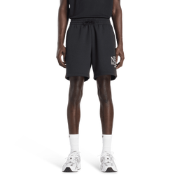 Uomo Shorts - New Balance Reimagined Fleece Short 7Inch - Black-Black