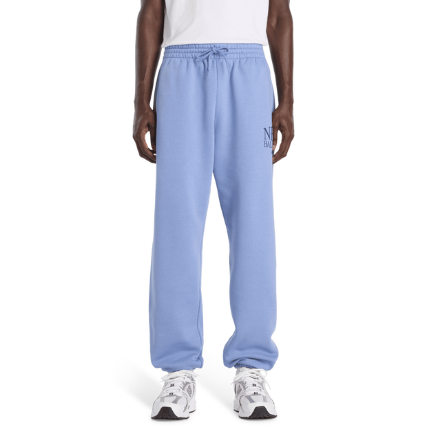 New Balance fleece Uomo - Pantaloni Blu - Taglia XS - Jersey di cotone