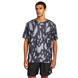 Men T-Shirts - Nike Miler - Black-Reflective Silv