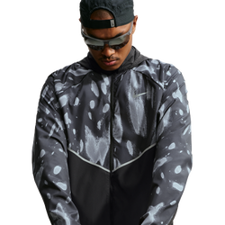 Men Jackets - Nike Miler - Black-Black-Reflective Silv