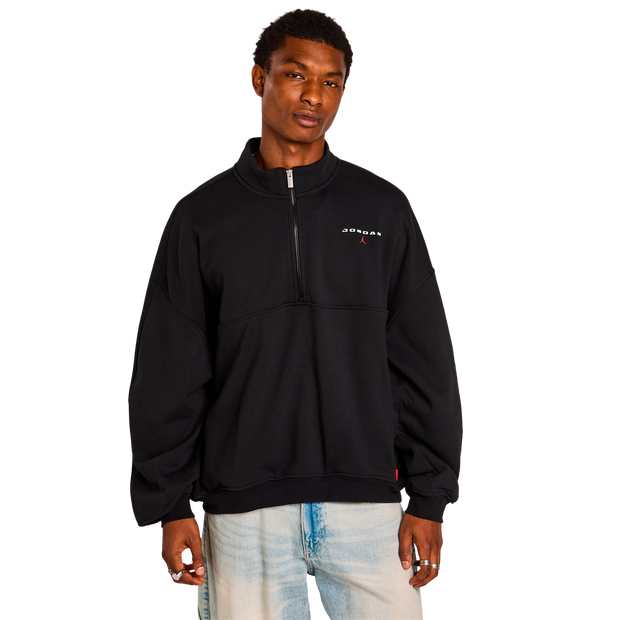 Jordan Flight Hoodies Heren - Zwart - Maat M - Katoen Fleece