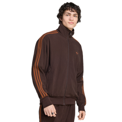Men Track Tops - adidas Firebird Corduroy - Aurora Coffee-Aurora Coffee