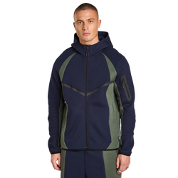 Men Hoodies - Nike Tech Shori - Obsidian-Camo Green-Black