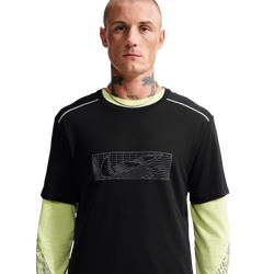 Men T-Shirts - Nike Miler - Black-Reflective Silv