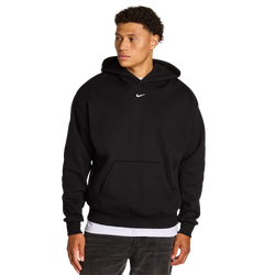 Herren Hoodies - Nike Solo Swoosh - Total Black-Sail