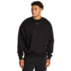 Men Sweatshirts - Nike Solo Swoosh - Total Black-Sail