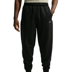 Heren Broeken - Nike Solo Swoosh - Total Black-Sail