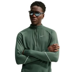 Men Track Tops - Nike Miler - Camo Green-Reflective Silv