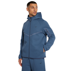 Men Track Tops - Nike Tech Fleece Reflective - New Slate-Thunder Blue-Black