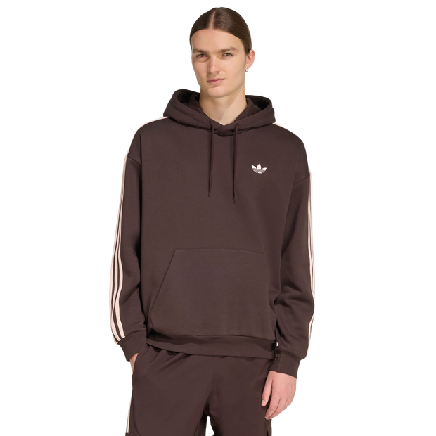 Adidas Adicolor Classics 3-stripes Hoodie Uomo - Felpe con cappuccio Marrone - Taglia XS - Jersey di cotone