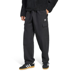 Hombre Pantalones - adidas Trefoil Essentials Woven - Black-White