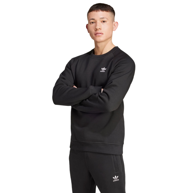 Adidas Trefoil Uomo - Magliette Nero - Taglia L - Jersey di cotone