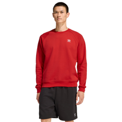 Uomo Sweatshirts - adidas Trefoil Essentials Crew Sweatshirt - Better Scarlet-Better Scarlet