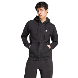 Homme Hoodies - adidas Trefoil Essentials Full-zip Hoodie - Black-Black