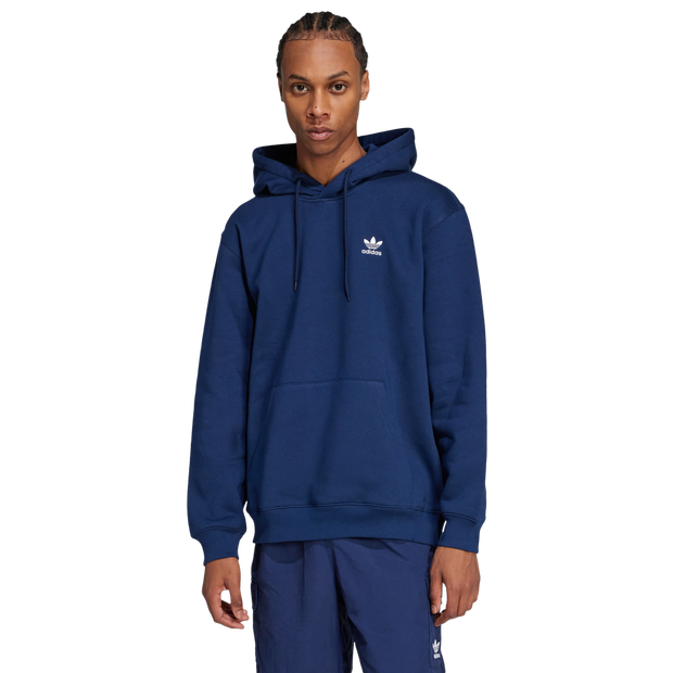 Adidas Trefoil Uomo - Felpe con cappuccio Blu - Taglia XL - Jersey di cotone