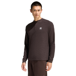 Uomo T-Shirts - adidas Trefoil Essentials Long-sleeve Top - Aurora Coffee-Aurora Coffee