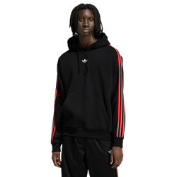 Uomo Hoodies - adidas Tipped Stripes Hoodie - Black-Black