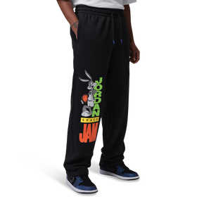 Brooklyn Space Jam Fleece Cuffed Pants - Men - Black / Black