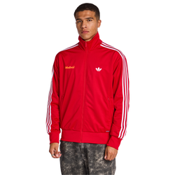 Men Track Tops - adidas Bad Bunny Firebird - Better Scarlet S23-Better Scarlet S23
