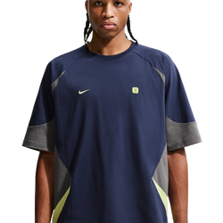 Men Track Tops - Nike Sportswear Short-sleeve Top - Midnight Navy-Iron Grey