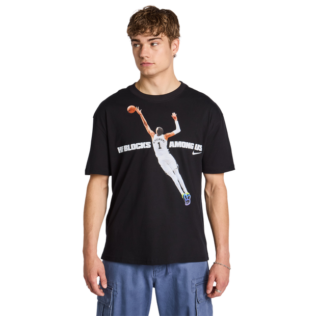 NBA Uomo - Magliette Nero - Taglia M - Jersey di cotone M
