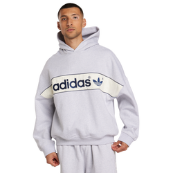 Men Hoodies - adidas Linear Signature Sweat - Light Grey-Light Grey