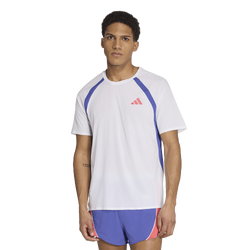 Uomo T-Shirts - adidas Adizero Archive T-shirt - White-Dual Indigo