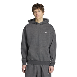 Herren Hoodies - adidas Trefoil Essentials Melange Loose Hoodie - Dark Grey Heather-Dark Grey Heather