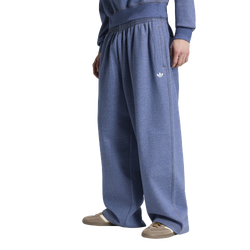 Men Pants - adidas Trefoil Essentials Melange Baggy Joggers - Crew Blue Mel-Crew Blue Mel