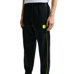 Heren Broeken - Nike Air Fleece Joggers - Black-Volt