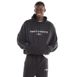 Hombre Sweatshirts - New Balance Trackside French Terry Crew - Caviar-Caviar