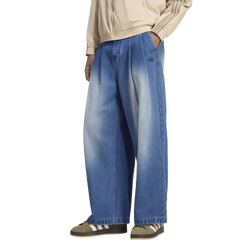 Men Pants - adidas Wide Leg Jeans - Denim-Denim