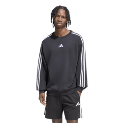 Uomo Sweatshirts - adidas Essentials 3-Stripes Sweatshirt - Black-White