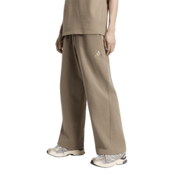 Men Pants - adidas Kit Small Logo Wide Joggers - Khaki Six-Khaki Six