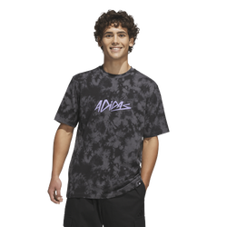 Heren T-Shirts - adidas Lux Color Graphic T-shirt - Grey Five-Grey Five