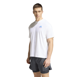 Men T-Shirts - adidas Running Paris Graphic T-shirt - White-White