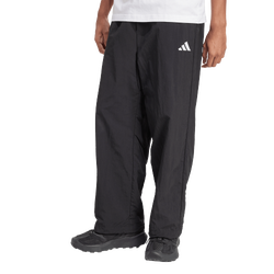 Hombre Pantalones - adidas Essential Small Logo Woven Open Hem Pant - Black-White
